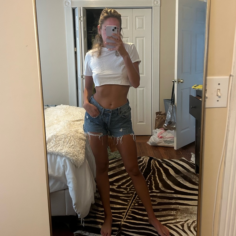 Free People Jean Shorts Size 27